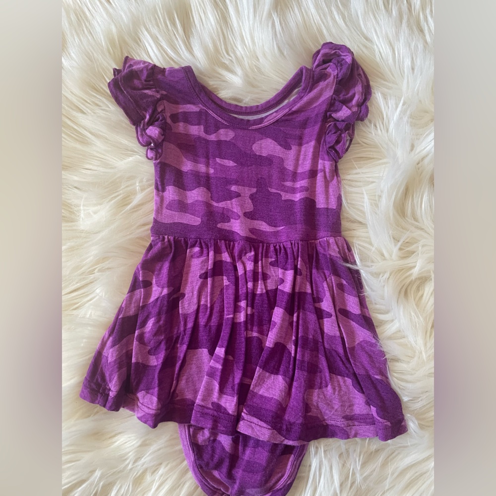 Little Sleepies Berry Camo Dress